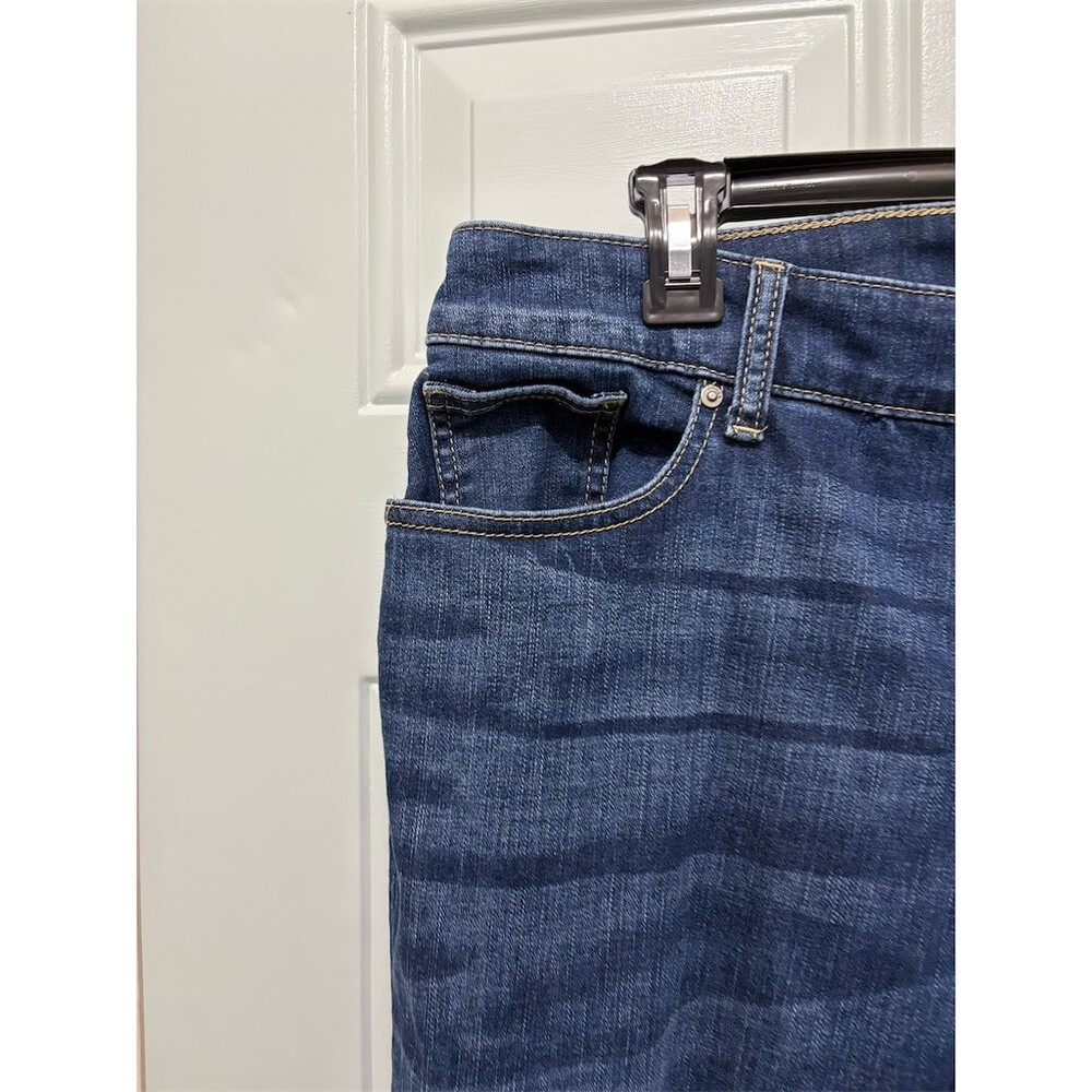 Chico's Jeans Womens Size 12 Short Blue Straight Leg Mid Rise - Picture 2 of 9